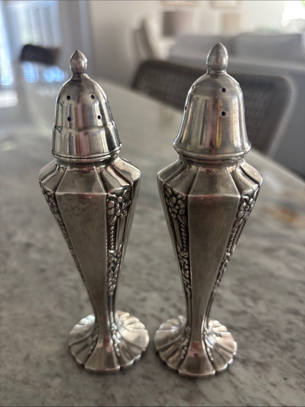 Rogers Classic Ornate Silver-Tone Salt and Pepper Shakers - Home Accents